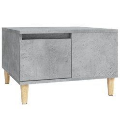 Table basse gris béton 55x55x36,5 cm bois d'ingénierie