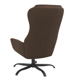 Chaise de relaxation Marron Similicuir daim