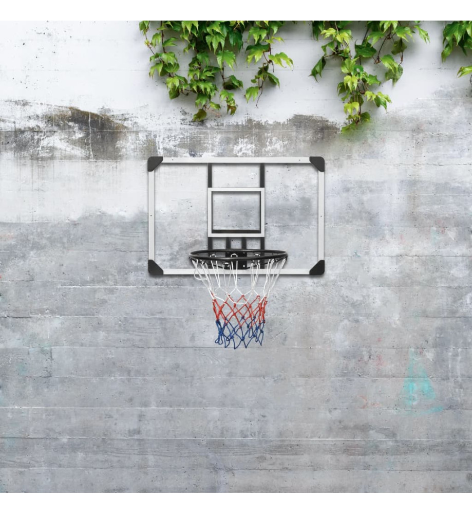 Panneau de basket-ball Transparent 90x60x2,5 cm Polycarbonate