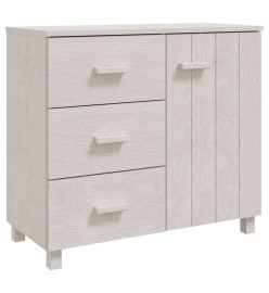 Buffet HAMAR Blanc 90x40x80 cm Bois massif de pin