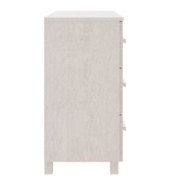 Buffet HAMAR Blanc 90x40x80 cm Bois massif de pin