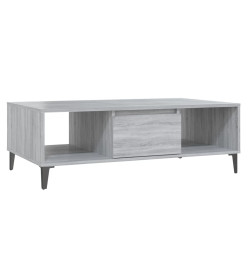 Table basse Sonoma gris 103,5x60x35 cm Aggloméré