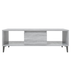 Table basse Sonoma gris 103,5x60x35 cm Aggloméré