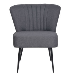 Chaise de cocktail Gris foncé Tissu