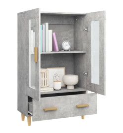 Buffet Gris béton 70x31x115 cm Bois d'ingénierie