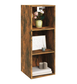 Armoire murale Chêne fumé 34,5x32,5x90 cm Bois d'ingénierie