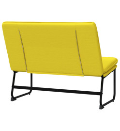 Banc Jaune clair 100x75x76 cm Tissu