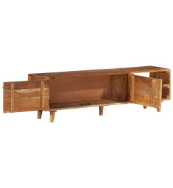 Meuble TV bois massif d'acacia avec finition miel 140x30x40 cm