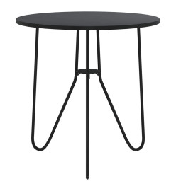 Table à thé Noir 48 cm MDF et fer