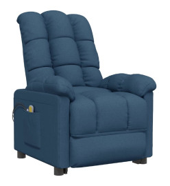 Fauteuil de massage Bleu Tissu