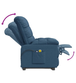 Fauteuil de massage Bleu Tissu