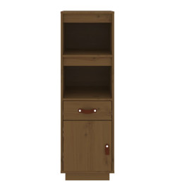 Buffet haut Marron miel 34x40x108,5 cm Bois massif de pin