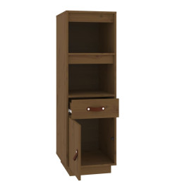 Buffet haut Marron miel 34x40x108,5 cm Bois massif de pin