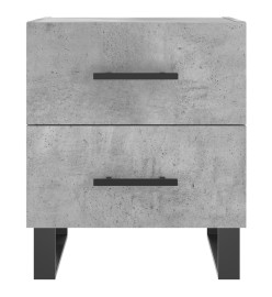 Tables de chevet 2pcs gris béton 40x35x47,5cm bois d’ingénierie