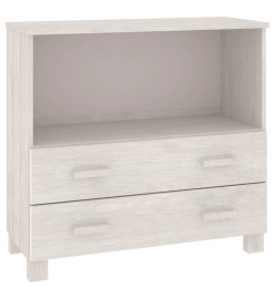 Buffet HAMAR Blanc 85x35x80 cm Bois massif de pin