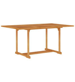 Table de jardin 150x90x75 cm Bois de teck massif