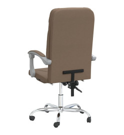 Fauteuil inclinable de bureau Marron Tissu