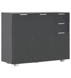 Buffet Noir brillant 107x35x80,5 cm