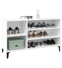 Armoire à chaussures Blanc 102x36x60 cm Bois d'ingénierie