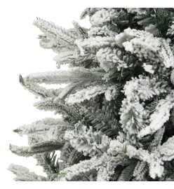 Sapin de Noël artificiel LED et flocons de neige 150 cm PVC PE