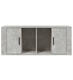 Meuble TV Gris béton 100x35x40 cm Bois d'ingénierie