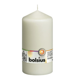 Bolsius Bougies pilier 8 pcs 150x78 mm Ivoire