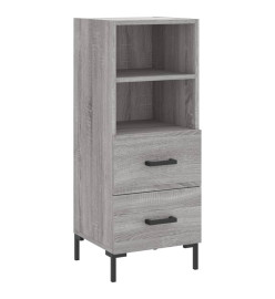 Buffet haut Sonoma gris 34,5x34x180 cm Bois d'ingénierie