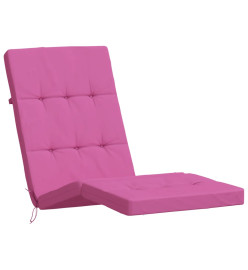 Coussins de chaise longue lot de 2 rose tissu oxford