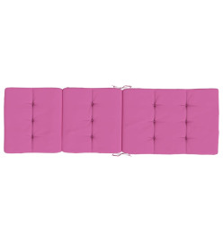 Coussins de chaise longue lot de 2 rose tissu oxford