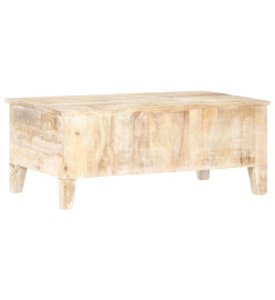 Table basse 100x55x40 cm Bois d'acacia brut