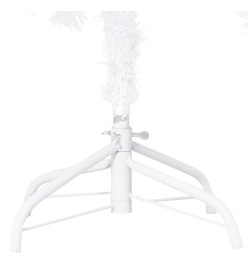 Arbre de Noël artificiel avec branches épaisses blanc 180cm PVC