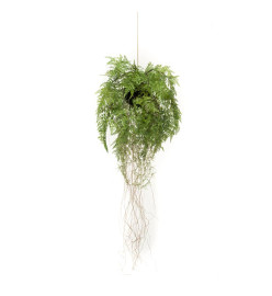 Emerald Fougère artificielle suspendue avec racines 35 cm