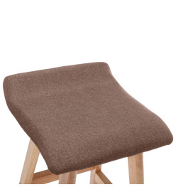 Chaise de bar Taupe Tissu