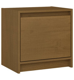 Table de chevet Marron miel 40x30,5x40 cm Bois de pin massif