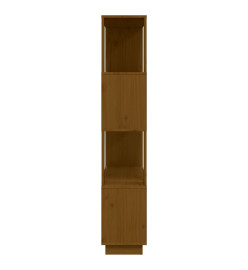 Bibliothèque/Cloison Marron miel 80x25x132 cm Bois massif