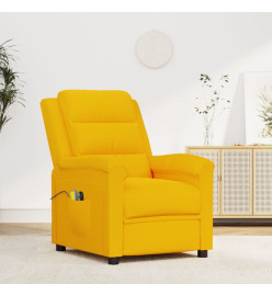 Fauteuil électrique de massage Jaune Velours