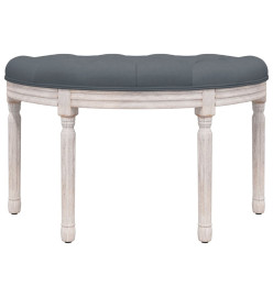 Banc Gris foncé 81,5x41x49 cm Velours