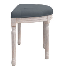 Banc Gris foncé 81,5x41x49 cm Velours