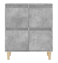 Buffets 3 pcs gris béton 60x35x70 cm bois d'ingénierie