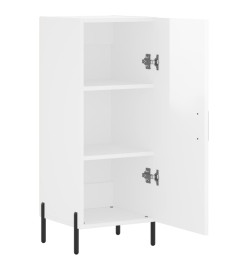 Buffet Blanc brillant 34,5x34x90 cm Bois d'ingénierie