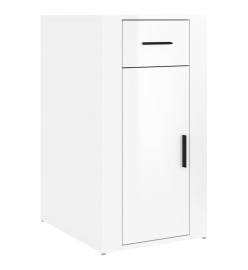 Armoire de bureau Blanc brillant 40x49x75 cm Bois d'ingénierie