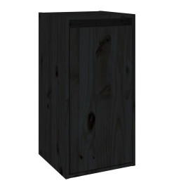 Armoire murale Noir 30x30x60 cm Bois de pin massif