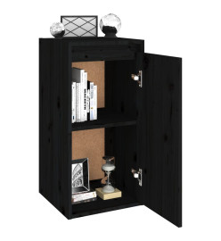 Armoire murale Noir 30x30x60 cm Bois de pin massif