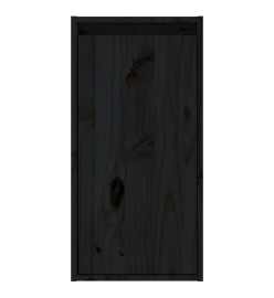 Armoire murale Noir 30x30x60 cm Bois de pin massif