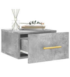 Tables de chevet murales 2 pcs gris béton 35x35x20 cm