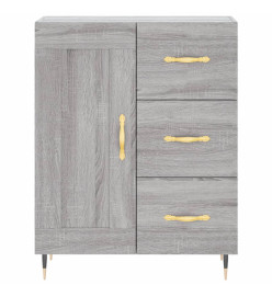 Buffet haut Sonoma gris 69,5x34x180 cm Bois d'ingénierie