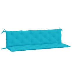 Coussins de banc de jardin 2 pcs turquoise tissu Oxford