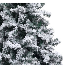 Arbre de Noël artificiel avec LED et boules Vert 180 cm PVC