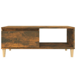 Table basse Chêne fumé 90x50x36,5 cm Bois d'ingénierie