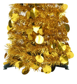 Sapin de Noël artificiel escamotable doré 180 cm PET